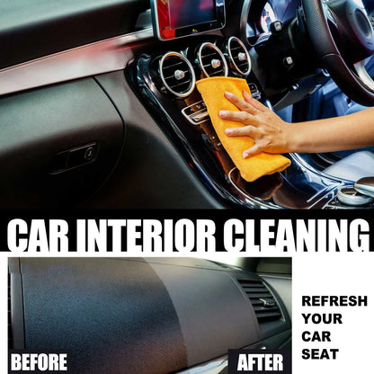 120ml bottle of car interior cleaner for leather and plastic dashboard renovation.