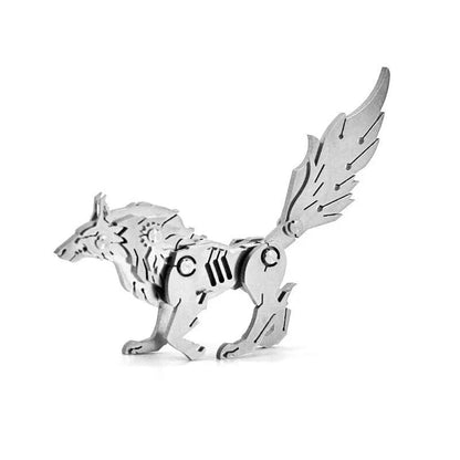 Stunningly detailed 3D metal puzzle featuring a fire-breathing ice dragon and scorpion king design