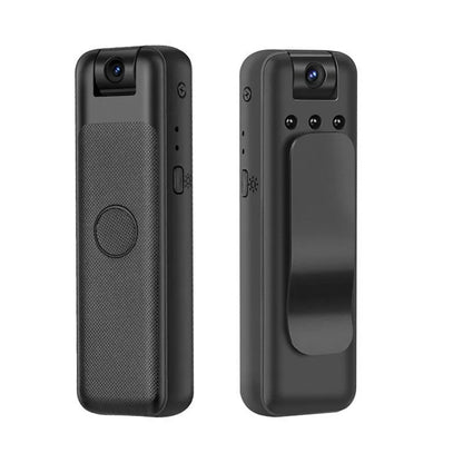 Black back splint clip wifi surveillance camera with 30cm USB-C cable for home office monitoring
