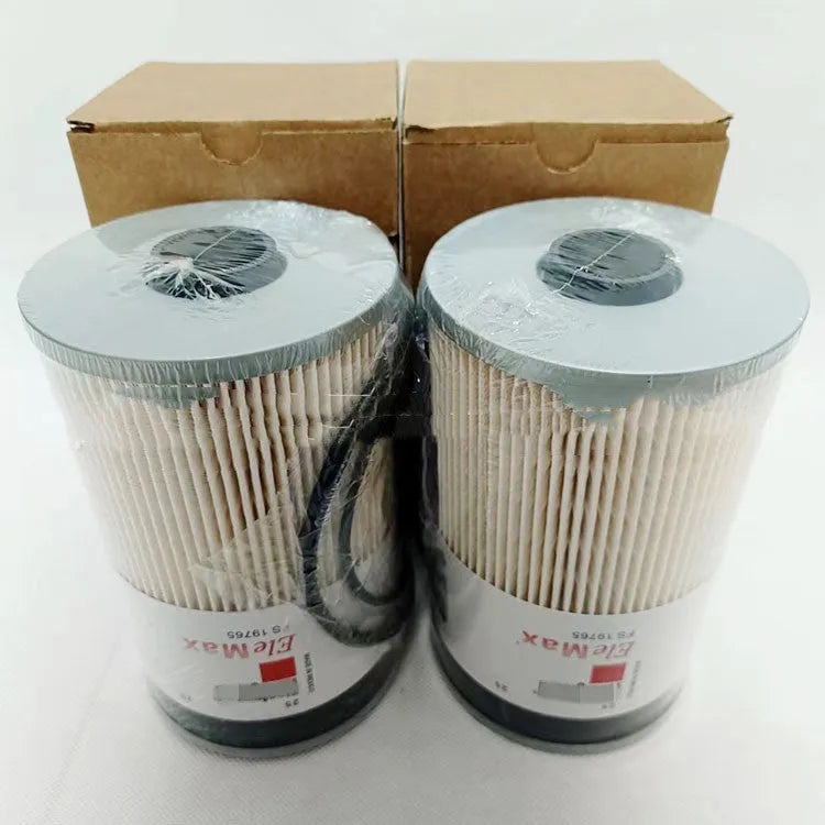 FS19764 diesel fuel filter for generator sets with 10-micron filtration accuracy and 10mm fittings