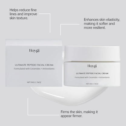 50G jar of Deep Nourishing Moisturising Facial Cream with Ceramide NP and peptides.
