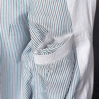 Men's thin cotton linen jacket in regular fit available in sizes M through 6XL