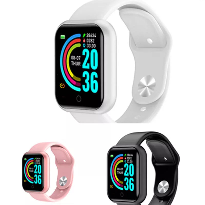 Smart Men's Waterproof Sports Watch with USB charging and health monitoring features