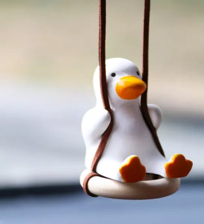 Car Swing Duck Pendant Ornament Doll - colorful cartoon duck decoration