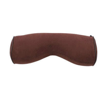 Volvo car headrest neck pillow and lumbar support cushions in brown, black, beige and coffee colours