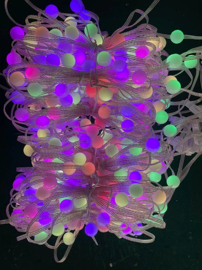 Smart LED RGB Curtain String Lights with Bluetooth control for vibrant home and party decor
