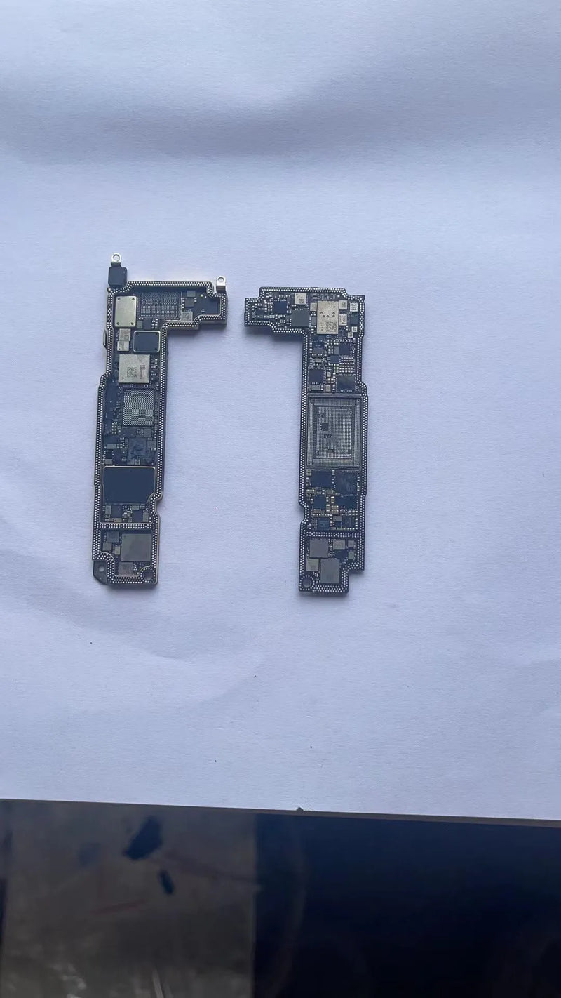iPhone motherboard replacement part suitable for iPhone 13 Pro mini upper and lower board bottom ID motherboard grinding, silver colour compatible with iPhone 12 12 Mini 12 Pro 12 Pro Max models, digital part for mobile phone repair