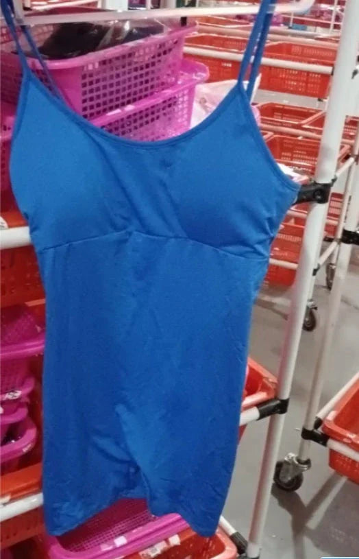 Stylish spaghetti strap jumpsuit in various vibrant colors, perfect for yoga, workouts, and everyday wear.