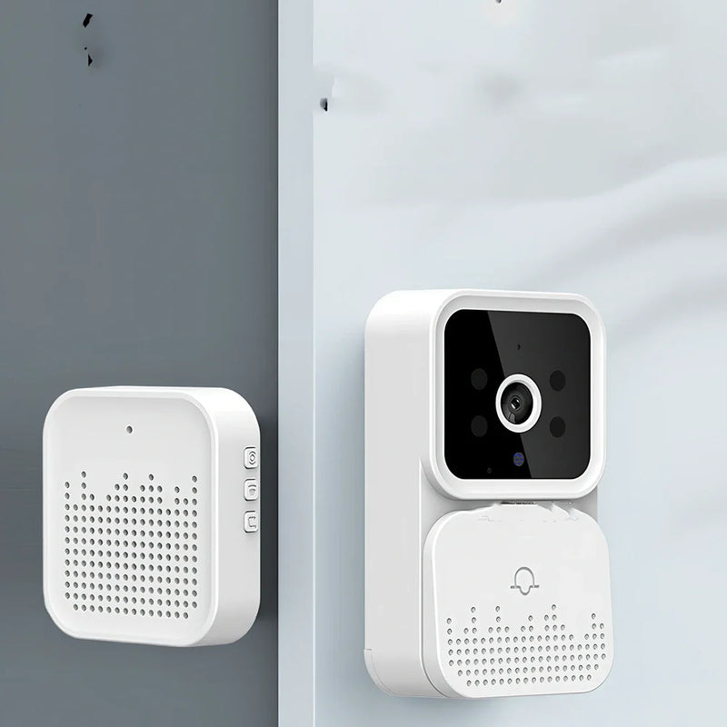 X6 Video Doorbell Wireless Wifi Intercom System with remote camera monitoring, no wiring installation required, infrared night vision capability, and two-way voice communication through mobile app