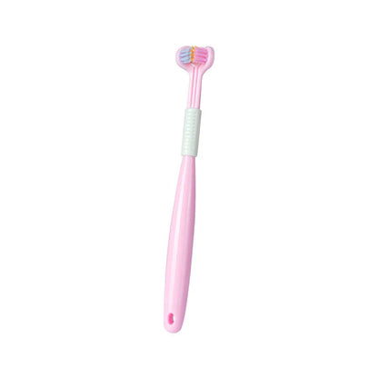 Soft Bristle Tri-Angle Toothbrush with customizable features for deep cleaning and travel convenience