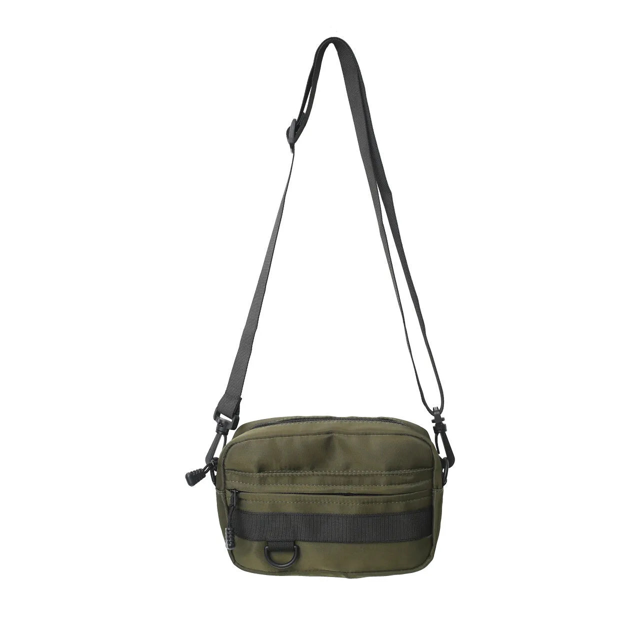 Men's nylon crossbody messenger bag in street style with 22cm length dimensions