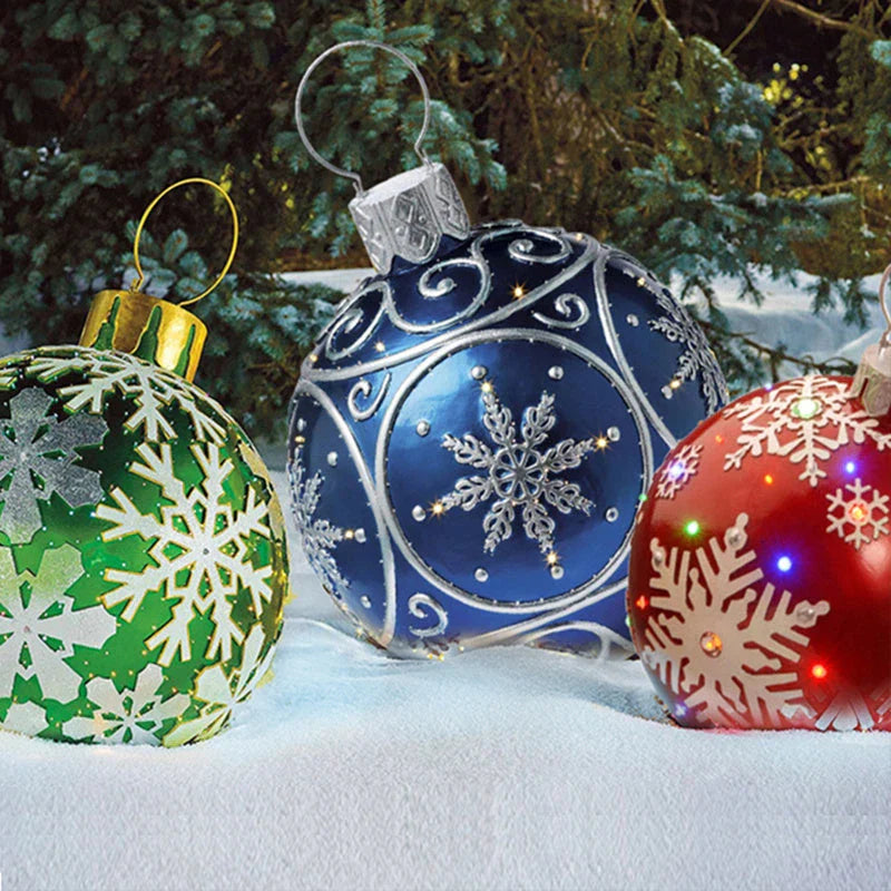 Hhomeenjoy Festive Inflatable Christmas Ornaments for Outdoor Decor