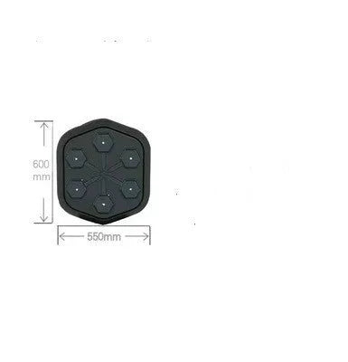 Black smart music boxing machine with Bluetooth connection and velcro design for home fitness training