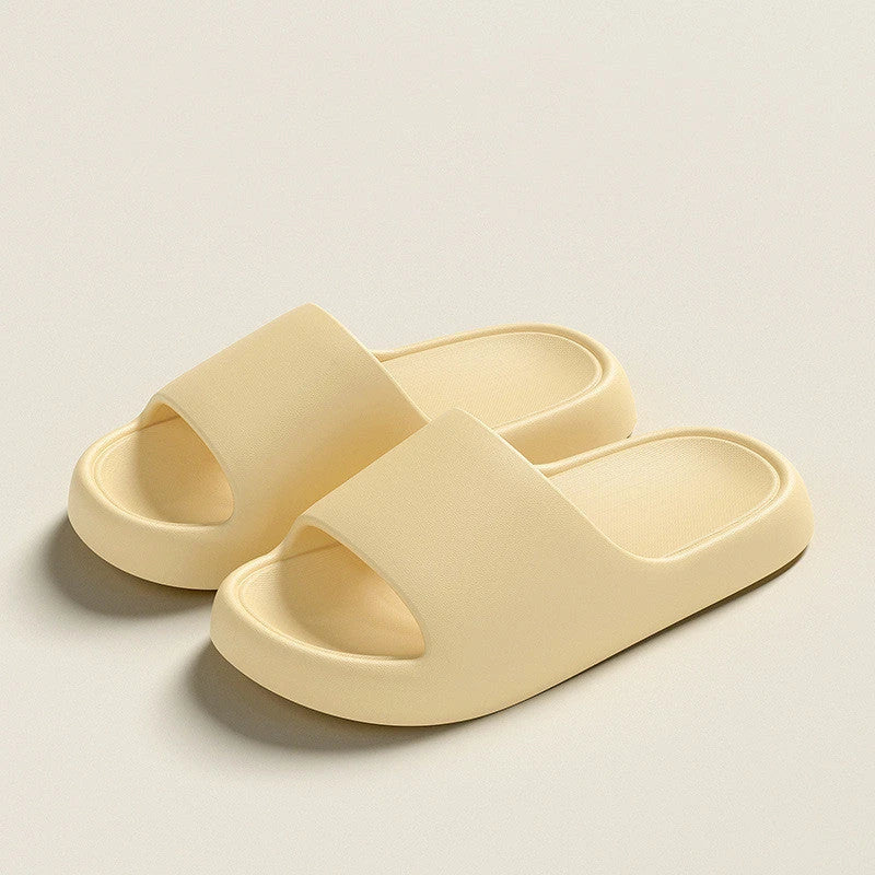 Cozy EVA foam slippers in a variety of vibrant colors with thick, cushioned soles and a slip-resistant design for comfortable indoor wear