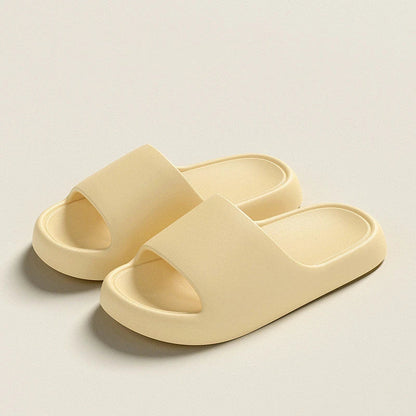 Cozy EVA foam slippers in a variety of vibrant colors with thick, cushioned soles and a slip-resistant design for comfortable indoor wear