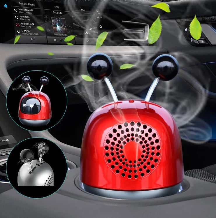 Robot car vent air freshener aromatherapy diffuser with 40ml gel fragrance