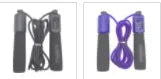 Adjustable 3 metre skipping rope with sponge handles in multiple colour options