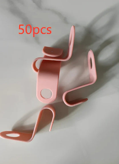 Plastic closet stack hanger rack with 6cm connectors for vertical wardrobe organisation