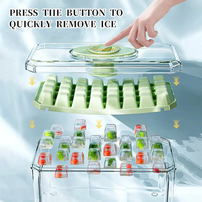 PP material ice cube tray with quick release design for easy demolding