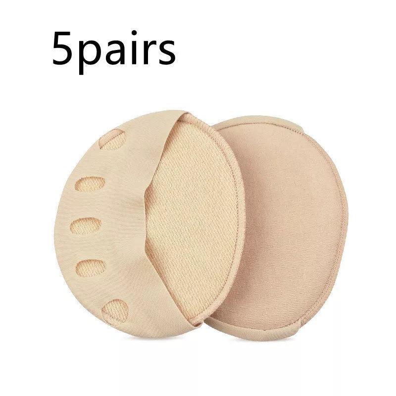 Invisible Five Finger Socks with cushioned forefoot pads for pain relief