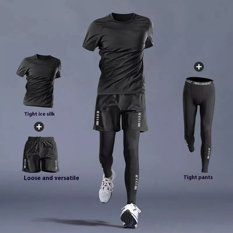 Quick-dry long sleeve T-shirt for running and gym in various colors and sizes