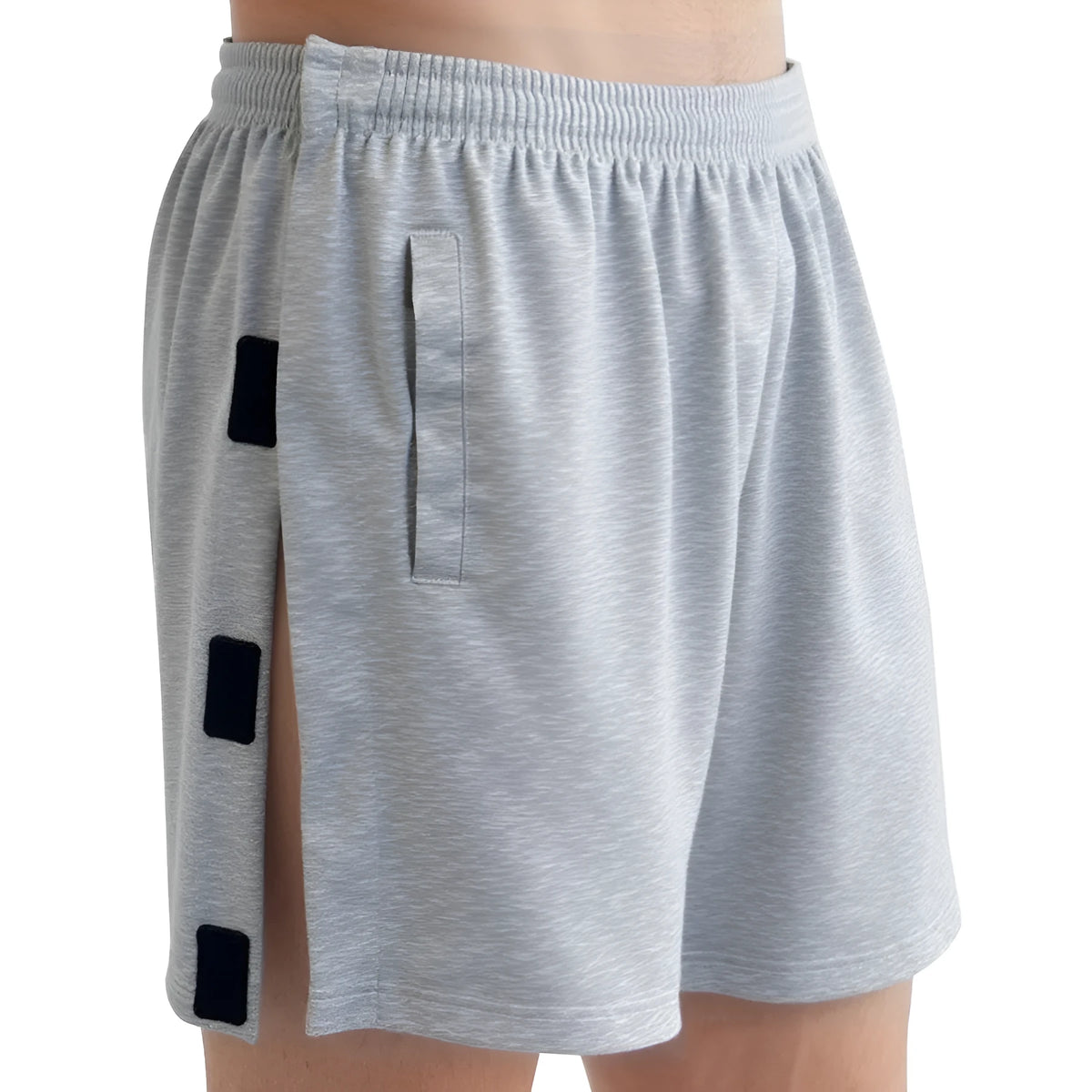 Men's fracture underwear shorts with Velcro waist and leg fastening, polyester, available in four colours and sizes S to 2XL.
