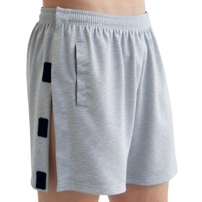 Men's fracture underwear shorts with Velcro waist and leg fastening, polyester, available in four colours and sizes S to 2XL.