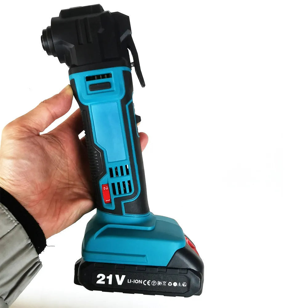Cordless lithium battery edger with brushless motor, metal construction, dual charging system and plastic storage box