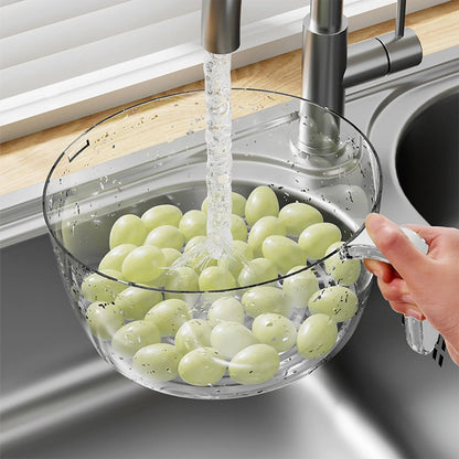 Multifunctional kitchen drainage basin for washing fruits and vegetables