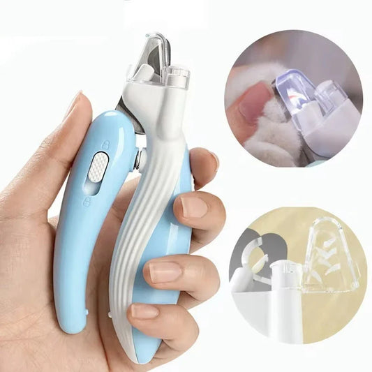 Electric Pet Nail Trimmer with LED Light for Cats and Dogs - Precisely Trim Nails with Ergonomic Design and Bright Illumination