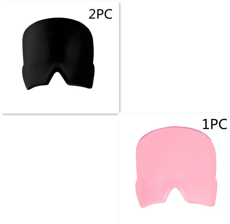 Soothing ice gel eye mask with elastic cloth design for headache and eye strain relief