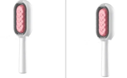 Green plastic pet hair removal comb with disposable wipes for cats and dogs