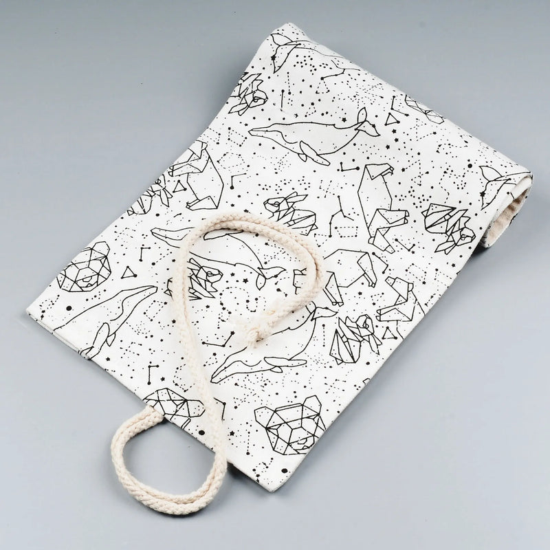 Canvas Pencil Case Roll Up Starry Sky Constellation Print 12 to 108 Hole Pen Curtain Pencil Pouch for Sketching Colouring Drawing Students Artists School Office