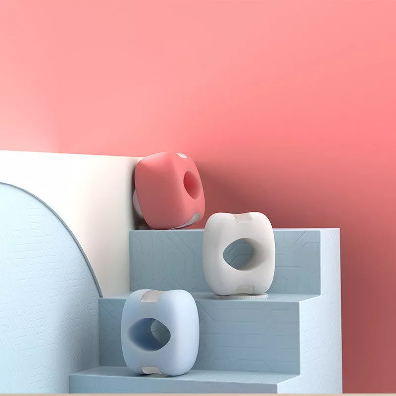 Masseter Fitness Ball Mandibular Chin Trainer in various colors for face shaping