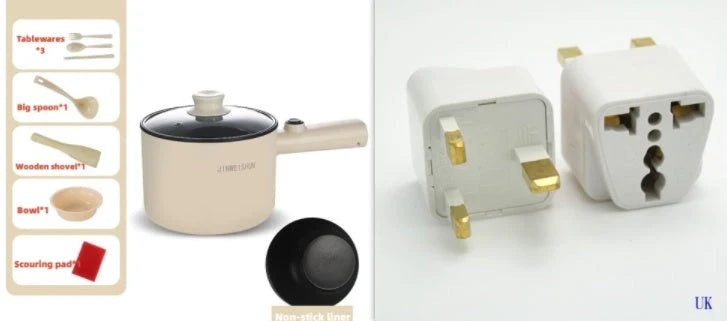 Versatile electric hot pot with stainless steel construction and non-stick interior for easy cooking and cleaning