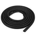 Black rubber sliding door seal for Toyota Hiace high roof van, 5 metres long, 8mm thickness