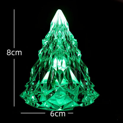 Iceberg-shaped LED night light with crystal construction and 7 colour options measuring 15cm height