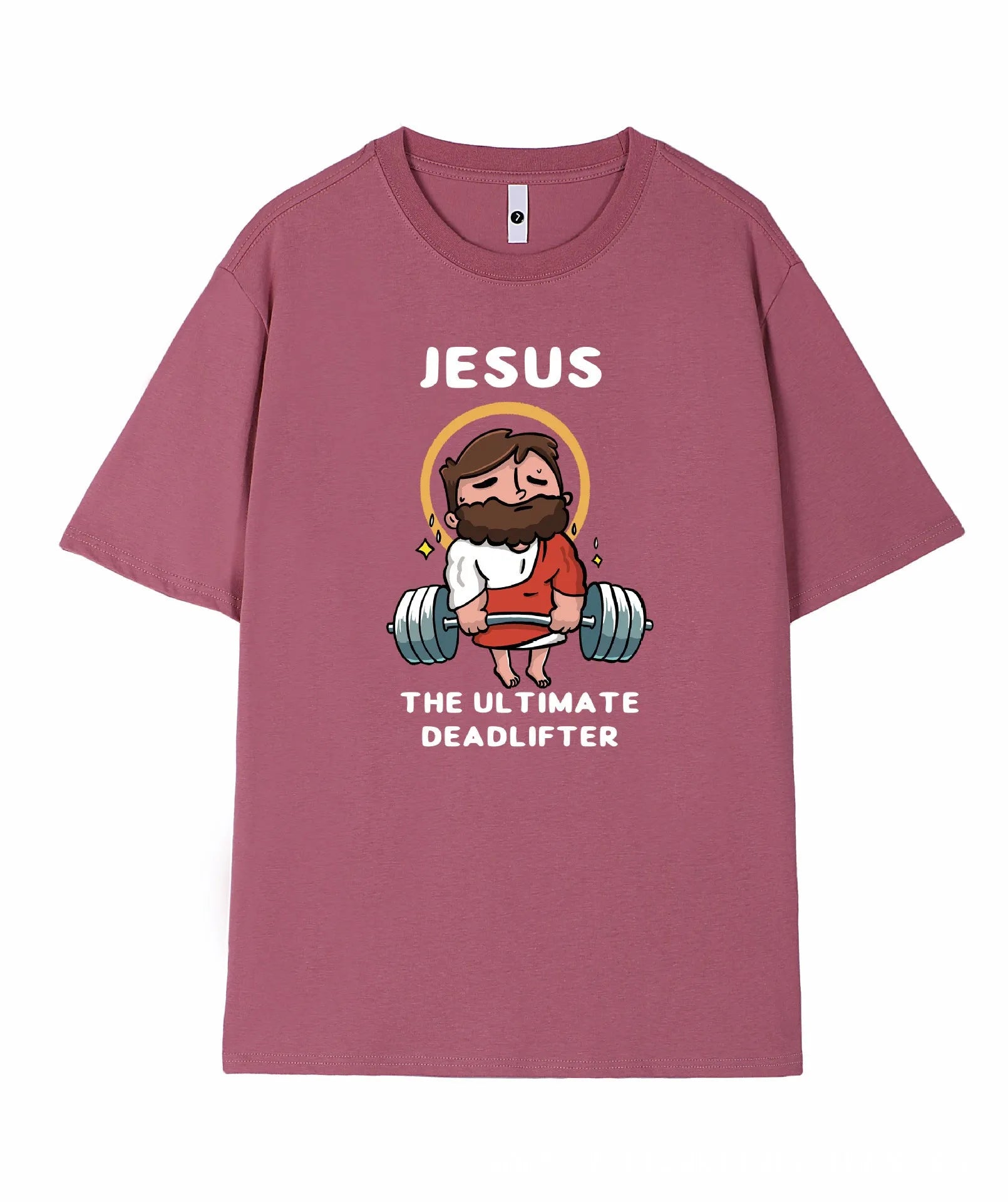 Men's short sleeve cotton t-shirt on a hanger, shown in Apricot colour, regular fit.