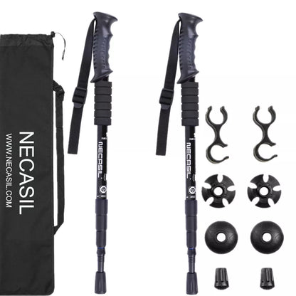 Newcastle Four-section Trekking Straight Trekking Poles in adjustable lengths for hiking