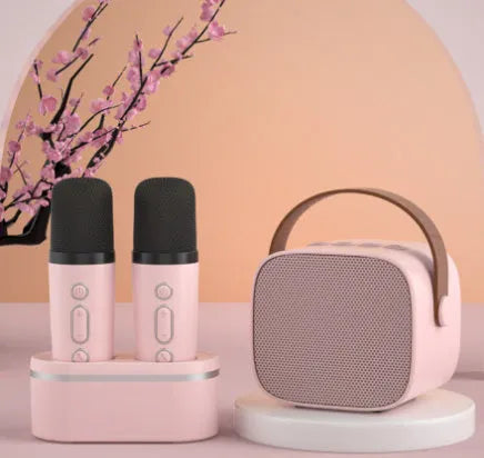 Bluetooth speaker microphone set with two microphones, shown in one of four colours including Dark Night and Cream White