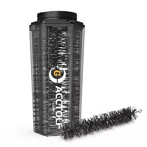 Portable golf ball cleaner with black ABS construction