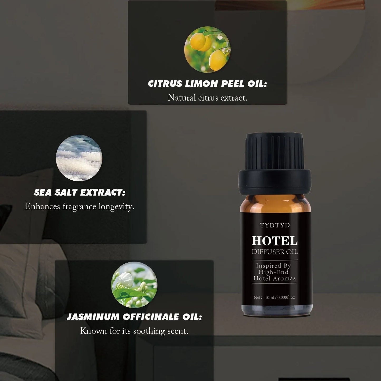 10ml natural plant fragrance essential oil bottle with dropper for aromatherapy and home use
