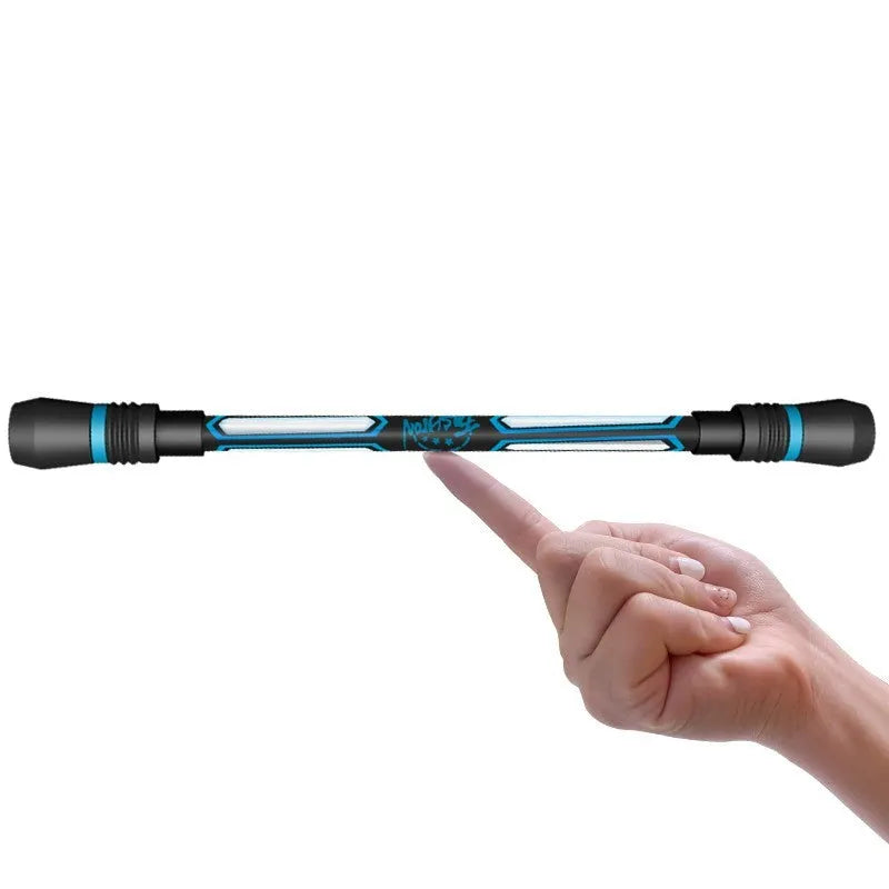 Frosted silica gel anti-slip rotary pen with 0.35mm fine writing tip showing textured grip surface