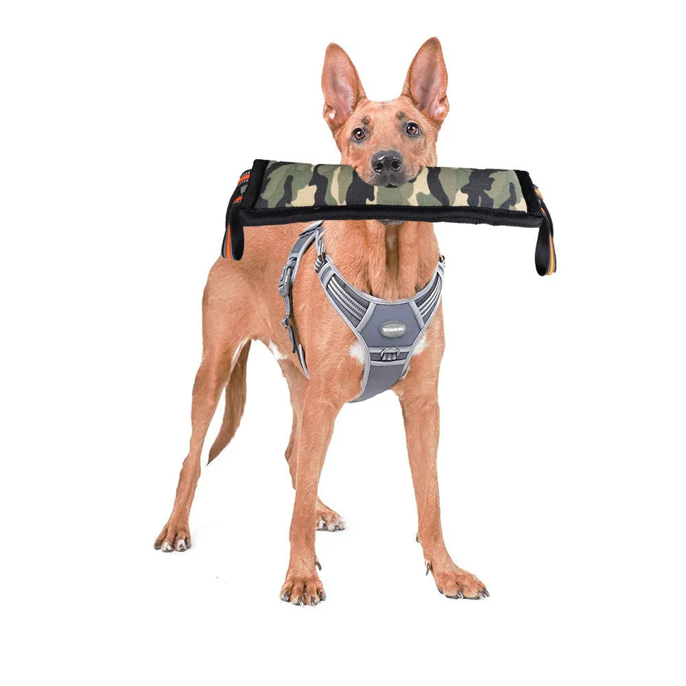 Camouflage cloth dog training stick, bite-resistant pet toy for interactive training, specification LY307, single pack