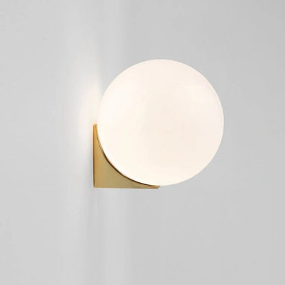 Nordic minimalist wall lamp with adjustable double heads in black finish mounted on white wall