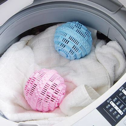Laundry Ball Decontamination Anti-Winding Artifact in blue, pink, white, and green