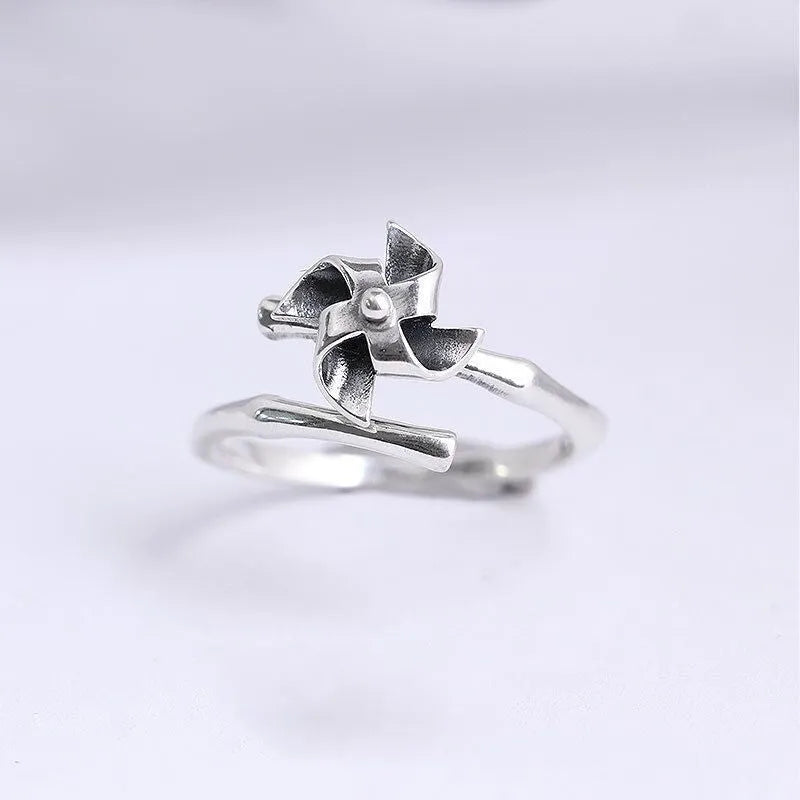 Retro punk distressed snake flower XINGX adjustable open mouth copper ring in unisex opening style
