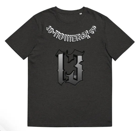 Men's black 3D digital printed casual t-shirt with round neck and short sleeves on hanger