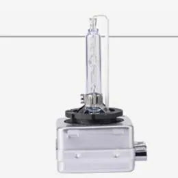 Xenon automotive headlight bulb with aluminium alloy shell and quartz tube for D1S and D1R fittings