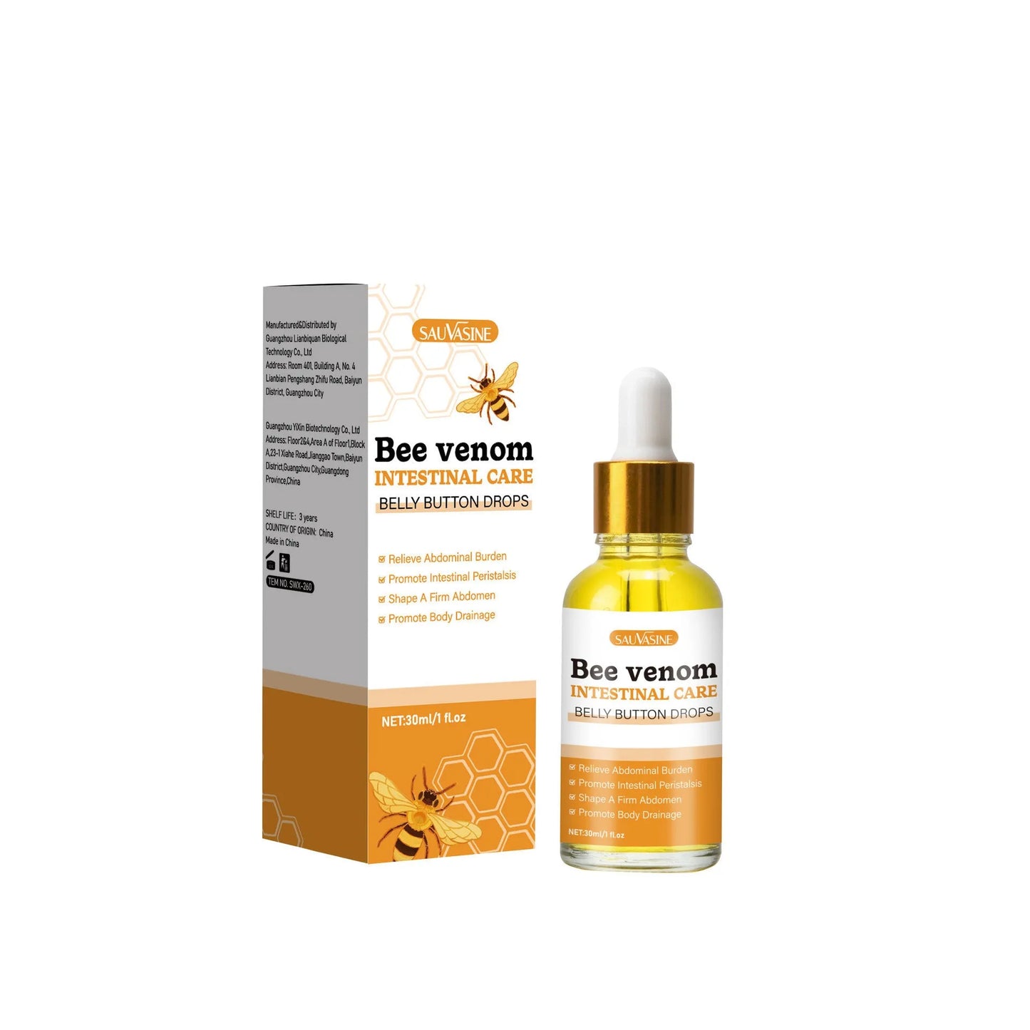 30ml Bee Gentle facial essence bottle with SWX260 formula for general skin types